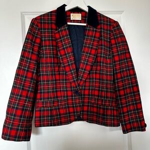 Pendleton Red Tartan Blazer